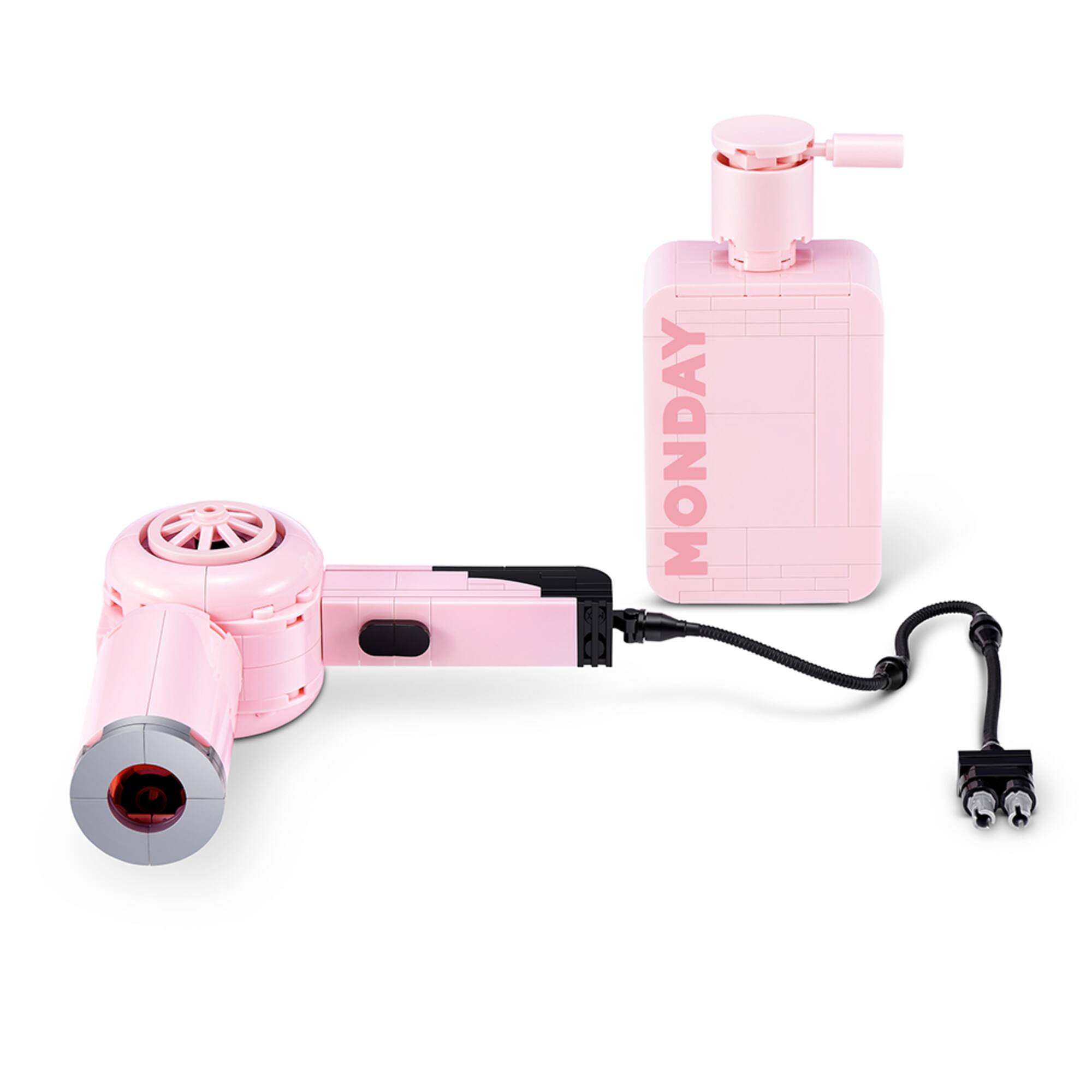MAX Premium Beauty Series™ Hair Dryer & Monday Shampoo Building Bricks Set